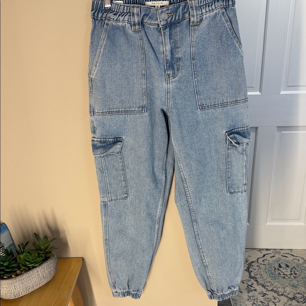 Pacsun medium denim cargo joggers